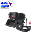 PD QC3.0 Motorcycle USB Fast Charger 60W Handlebar Dual USB Socket