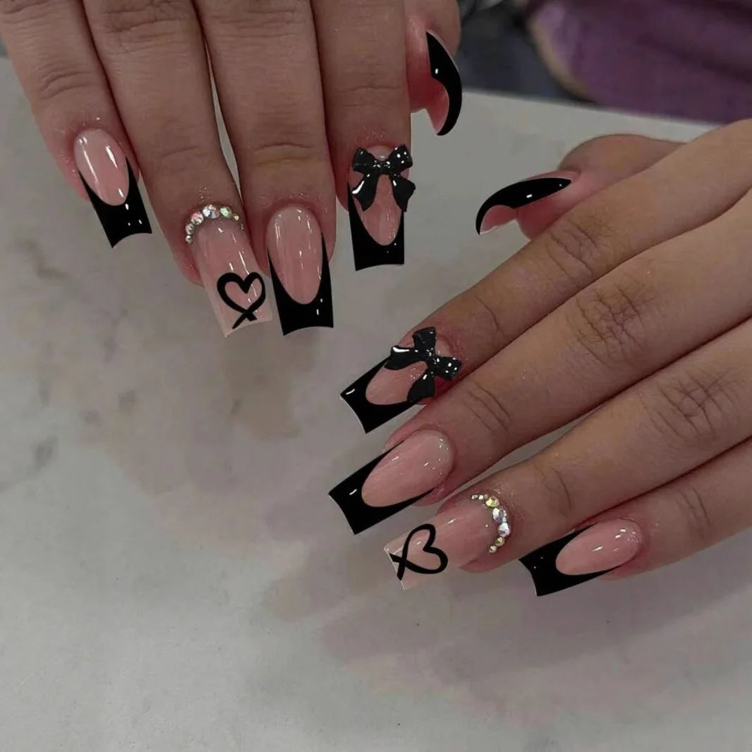24pcs Long Ballet Press On Nails
