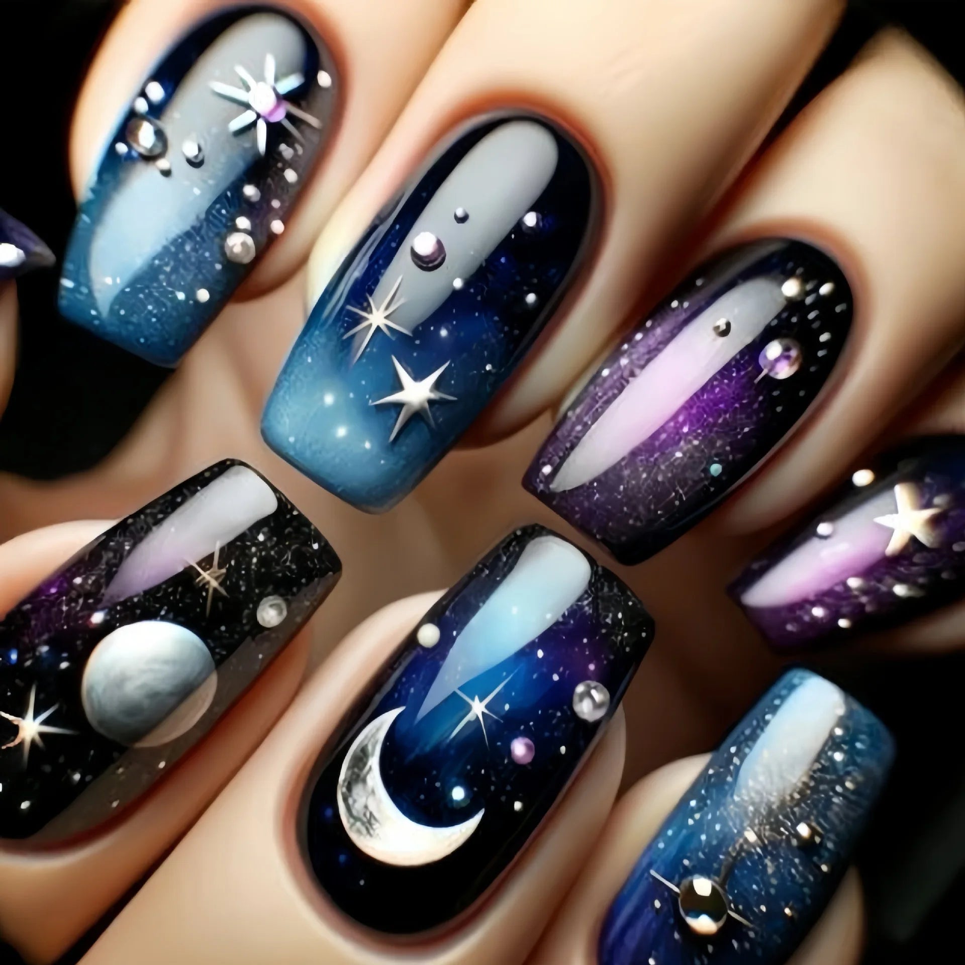 24pcs Simple Press on Nails