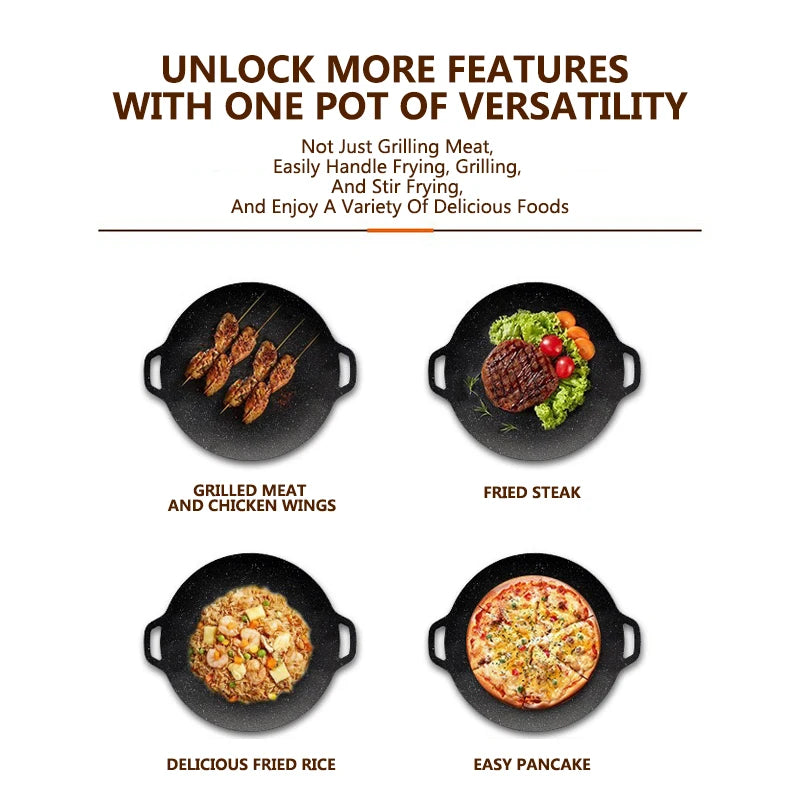 6-Layer Non-Stick Round Grill Pan