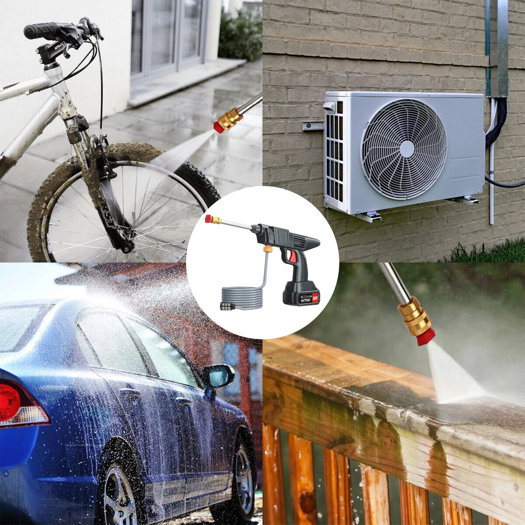 Cordless Electric High Pressure Power Car Washer Gun