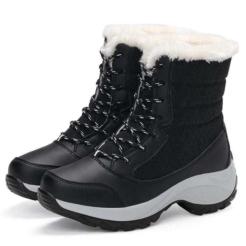 Women Waterproof Heel Boots