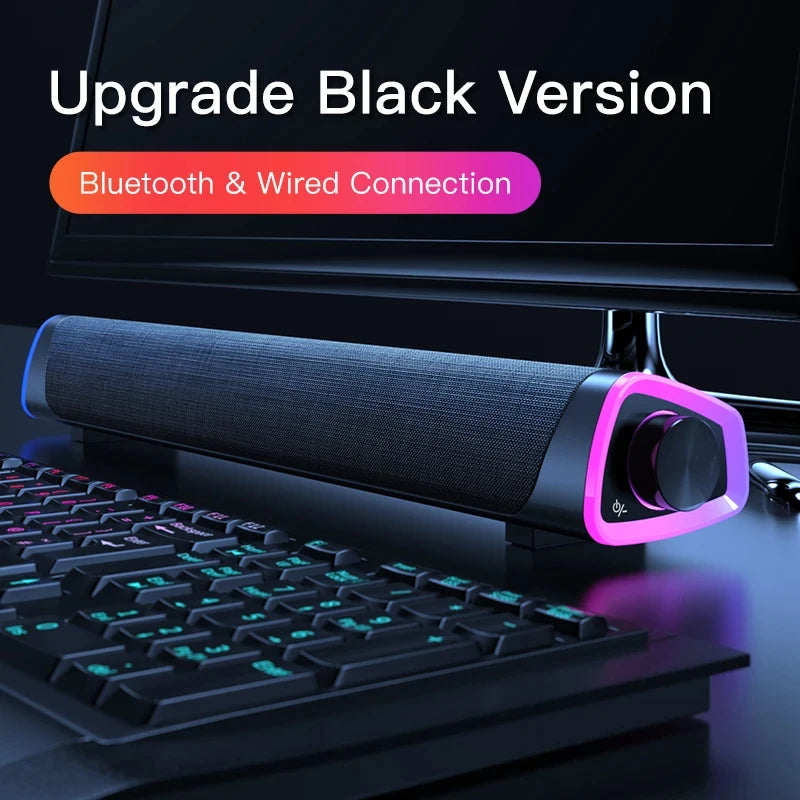 4D Computer Speaker Bar Stereo Sound Subwoofer Bluetooth Speaker