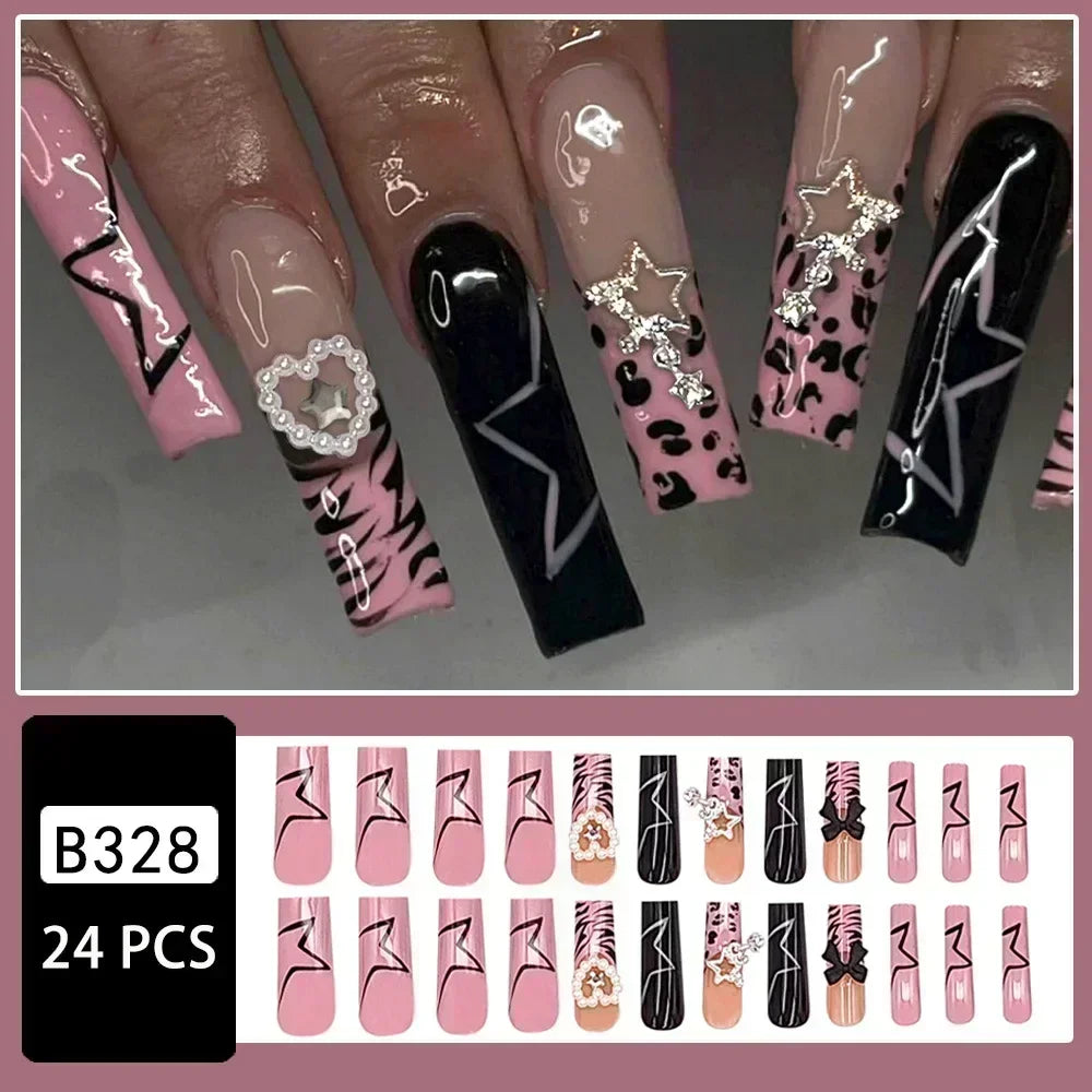 24Pcs French Press on Nails