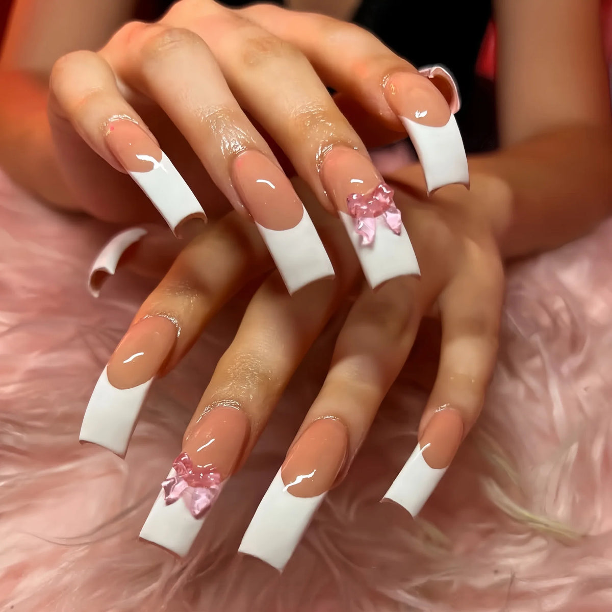 20pcs Curve Square Press on Nails