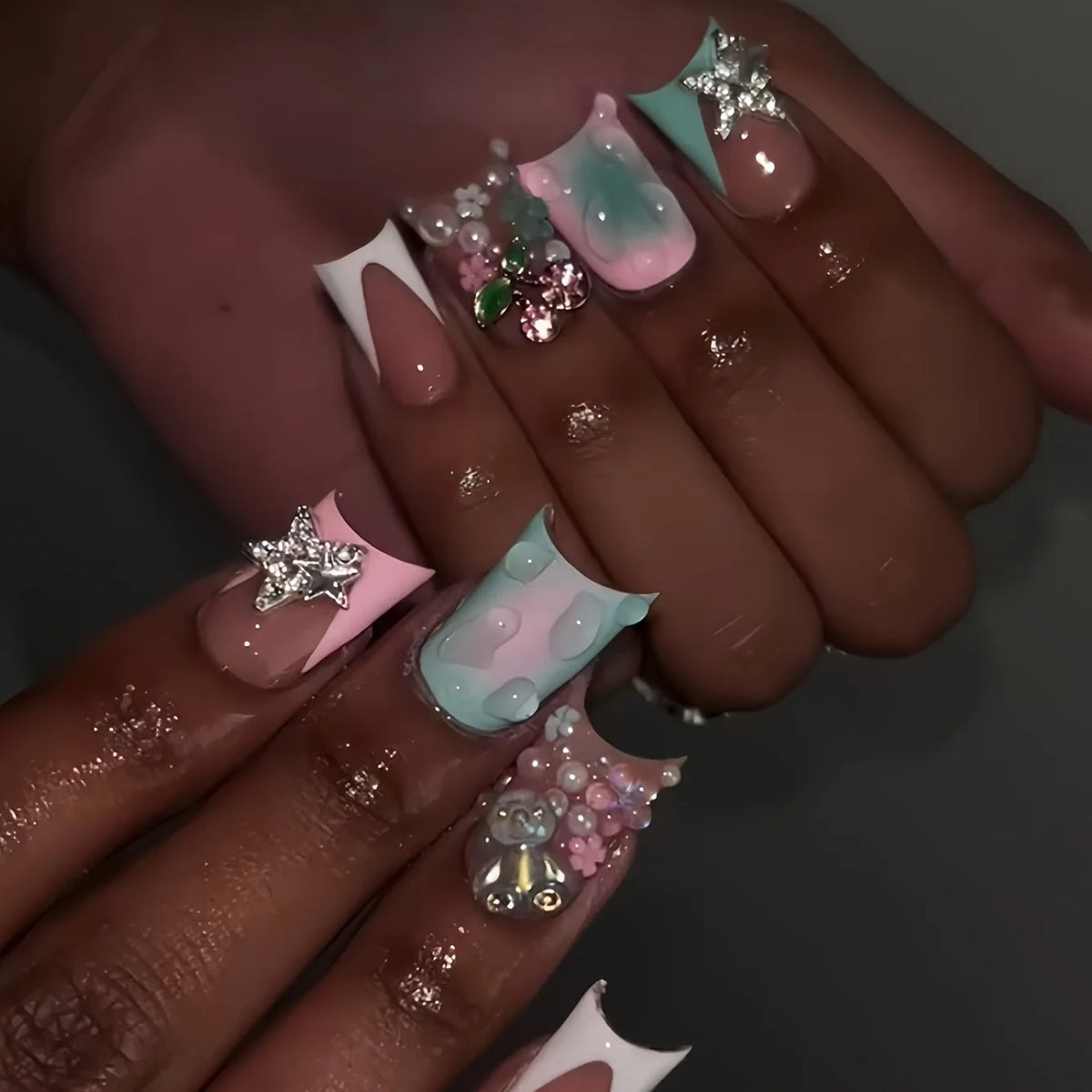 24pcs Press On Nails Variety of Styles