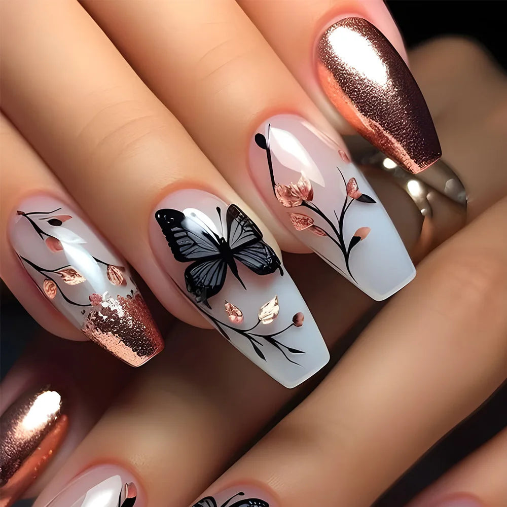 24pcs Simple Press on Nails