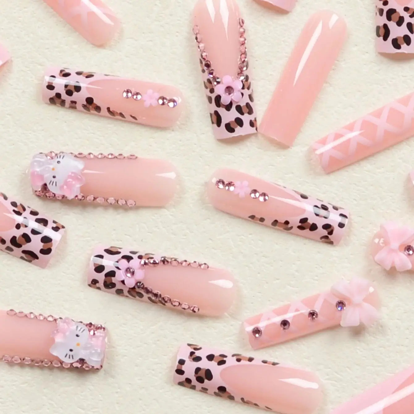 24Pcs Long Ballet Shape Nails