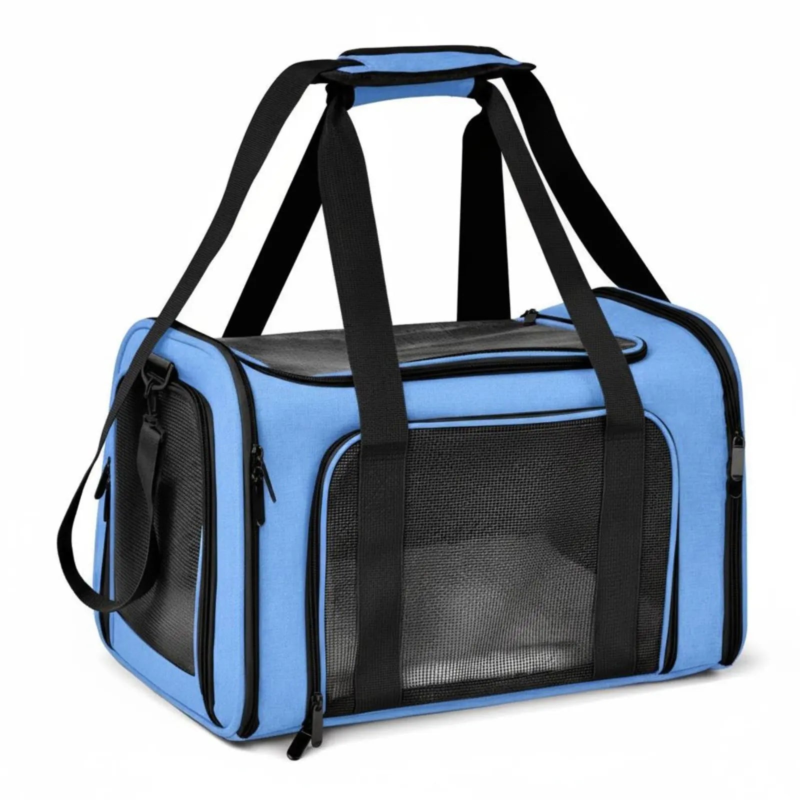 Mesh Pet Travel Carrier Foldable Soft Sided Pet Carrier