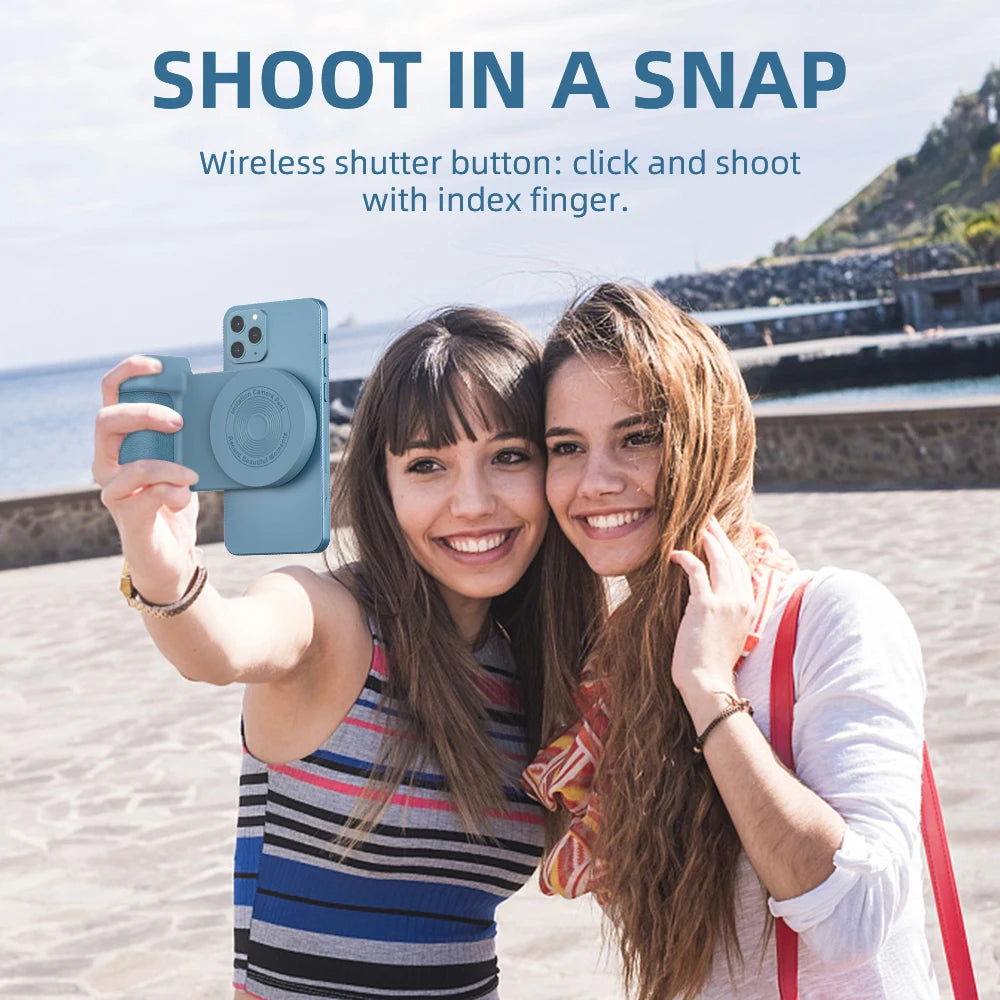 Magnetic Camera Handle Bluetooth Phone Grip