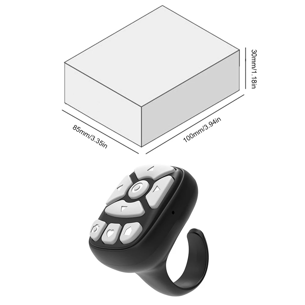 Fingertip Remote Scrolling Ring Wireless Bluetooth Remote Control