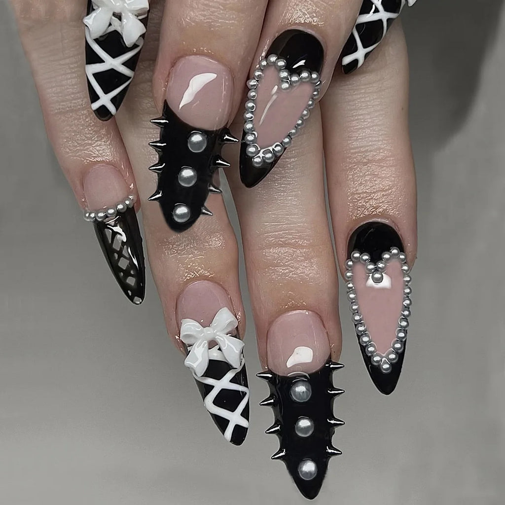 24pcs Long Ballet Press On Nails