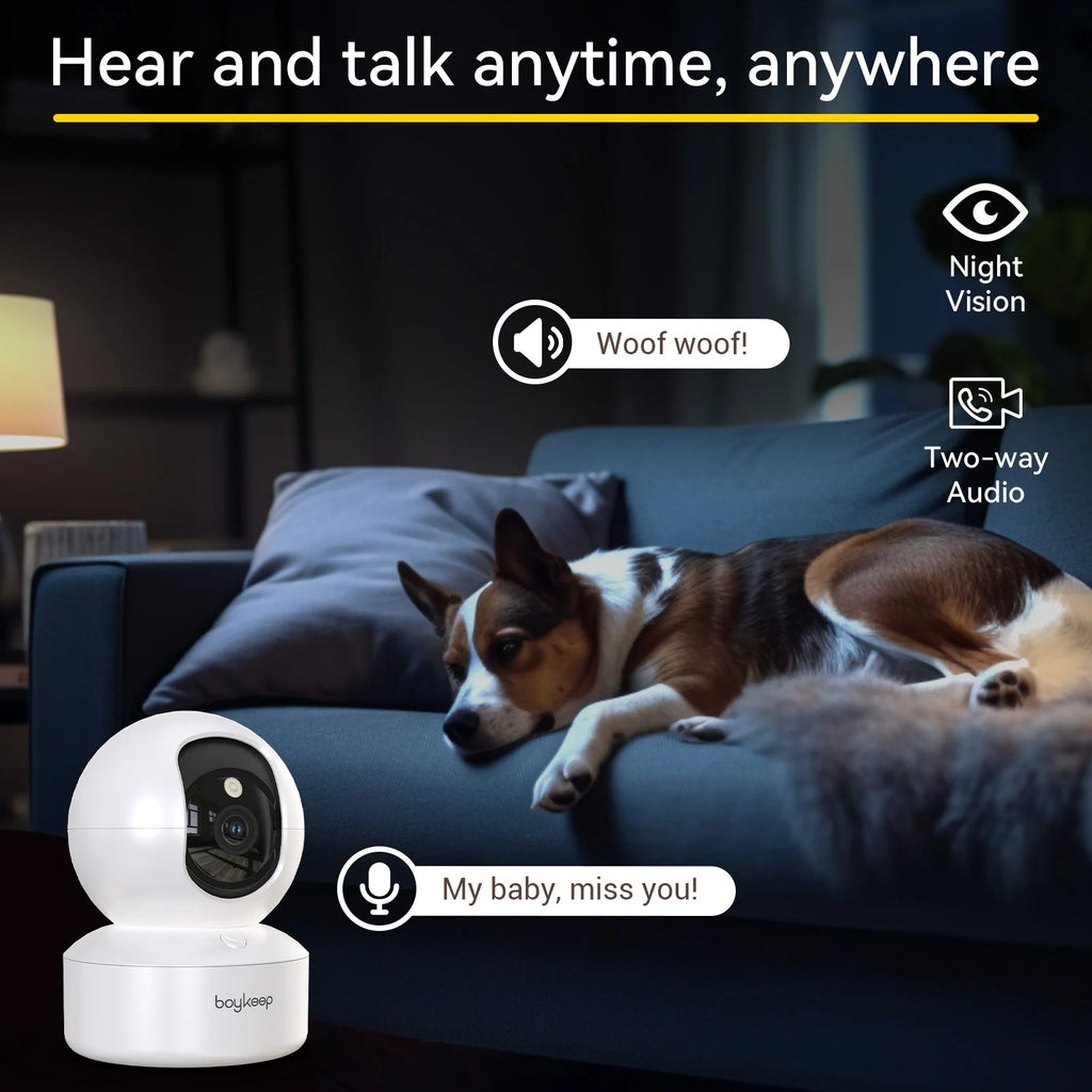 BoyKeep Smart Camera 2K Security Protection Nanny Cam