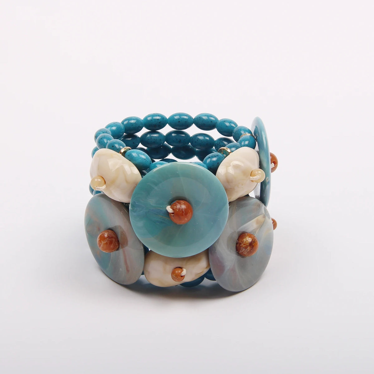 Statement Boho Beads Bracelet Set