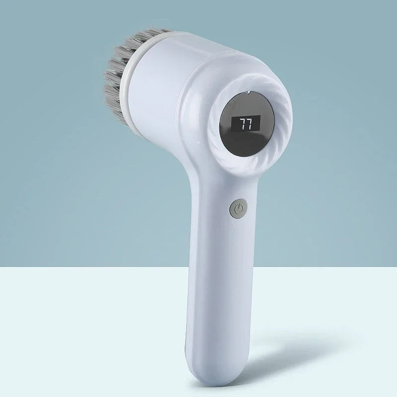Cordless Electric Spin Scrubber with 5 Brushes