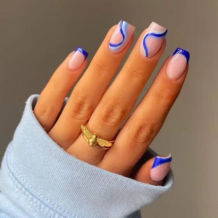 24pc Short Ballet Press on Nails