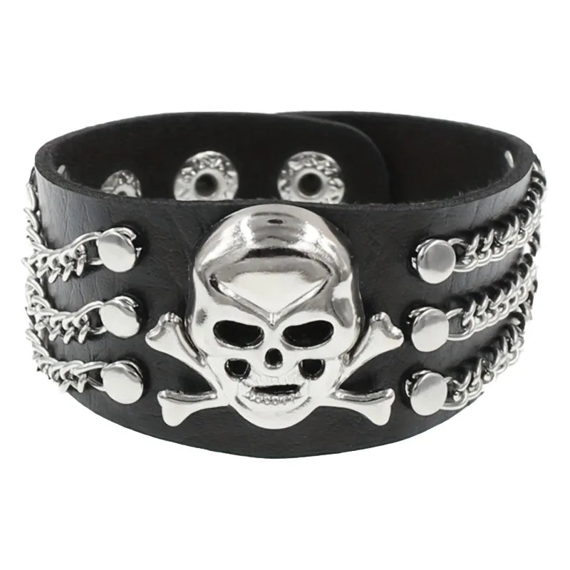Gothic Punk Retro Multi Chain Street Dance Bracelet