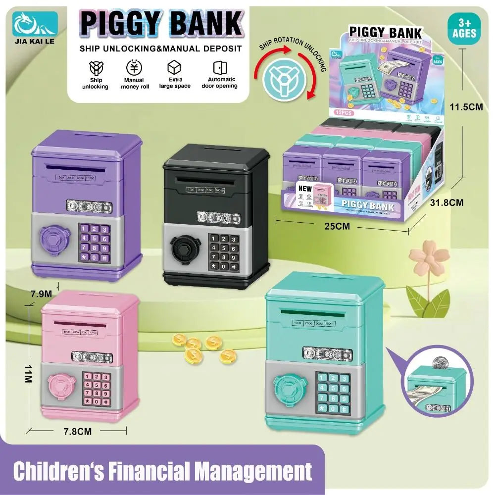 Password Children's Toy Piggy Bank ATM