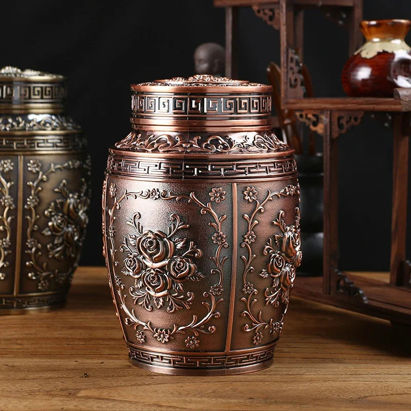 Metal Cremation Urns for Human Ashes, Coffin Box, Pet Memorial, Keepsake Urns, Small Animal Urn