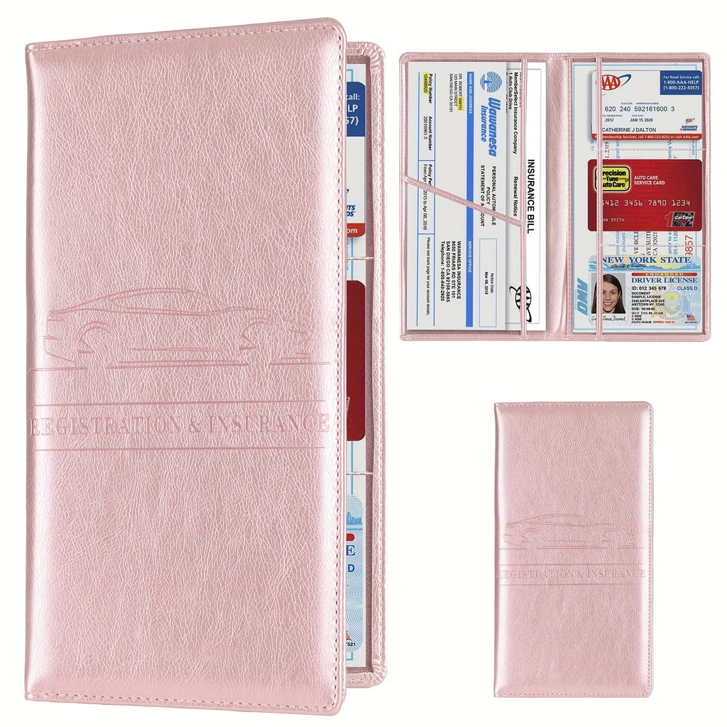 Car Registration Vehicle License Insurance Card Holder Wallet