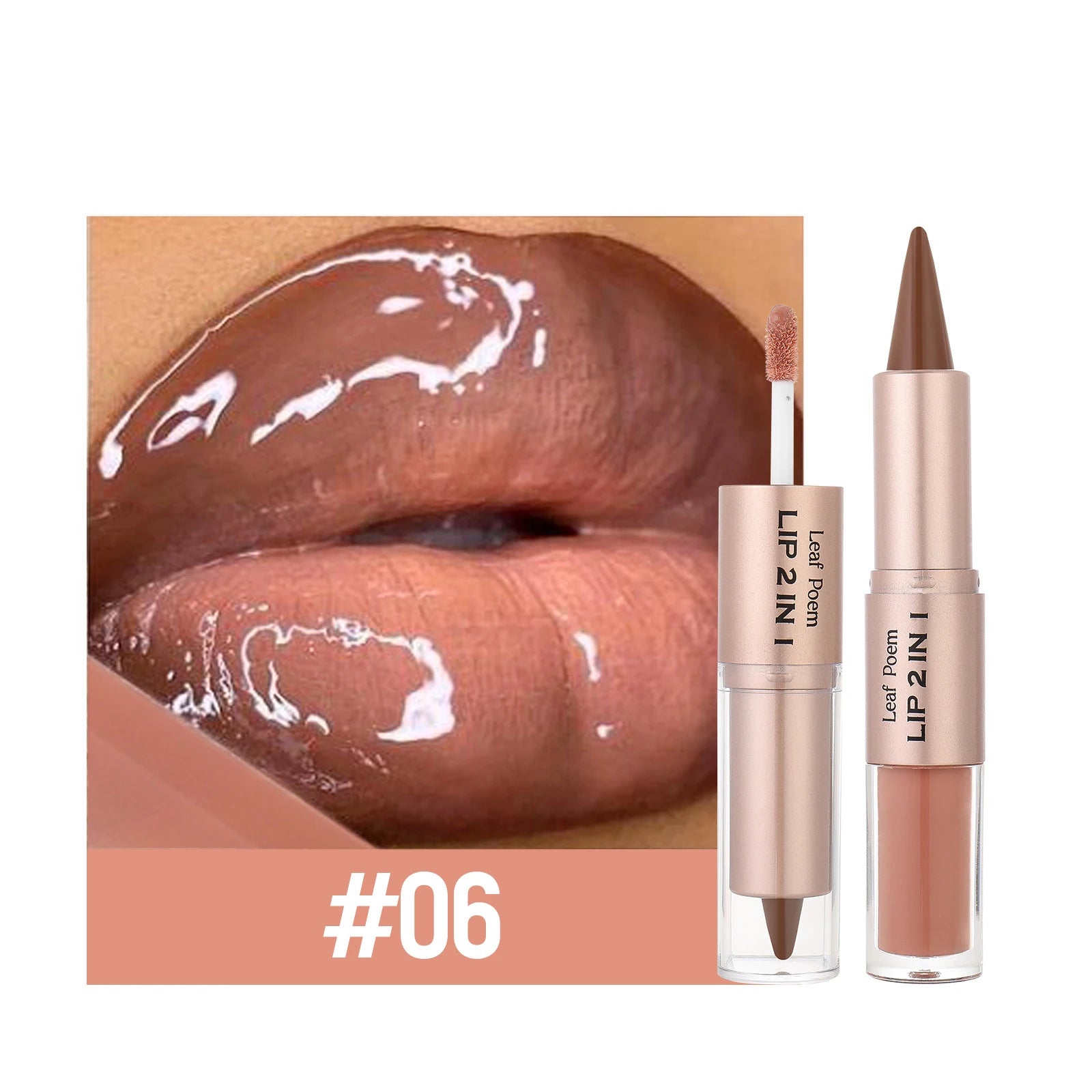 Black Brown Tapered Lip Liner Contour Pencil