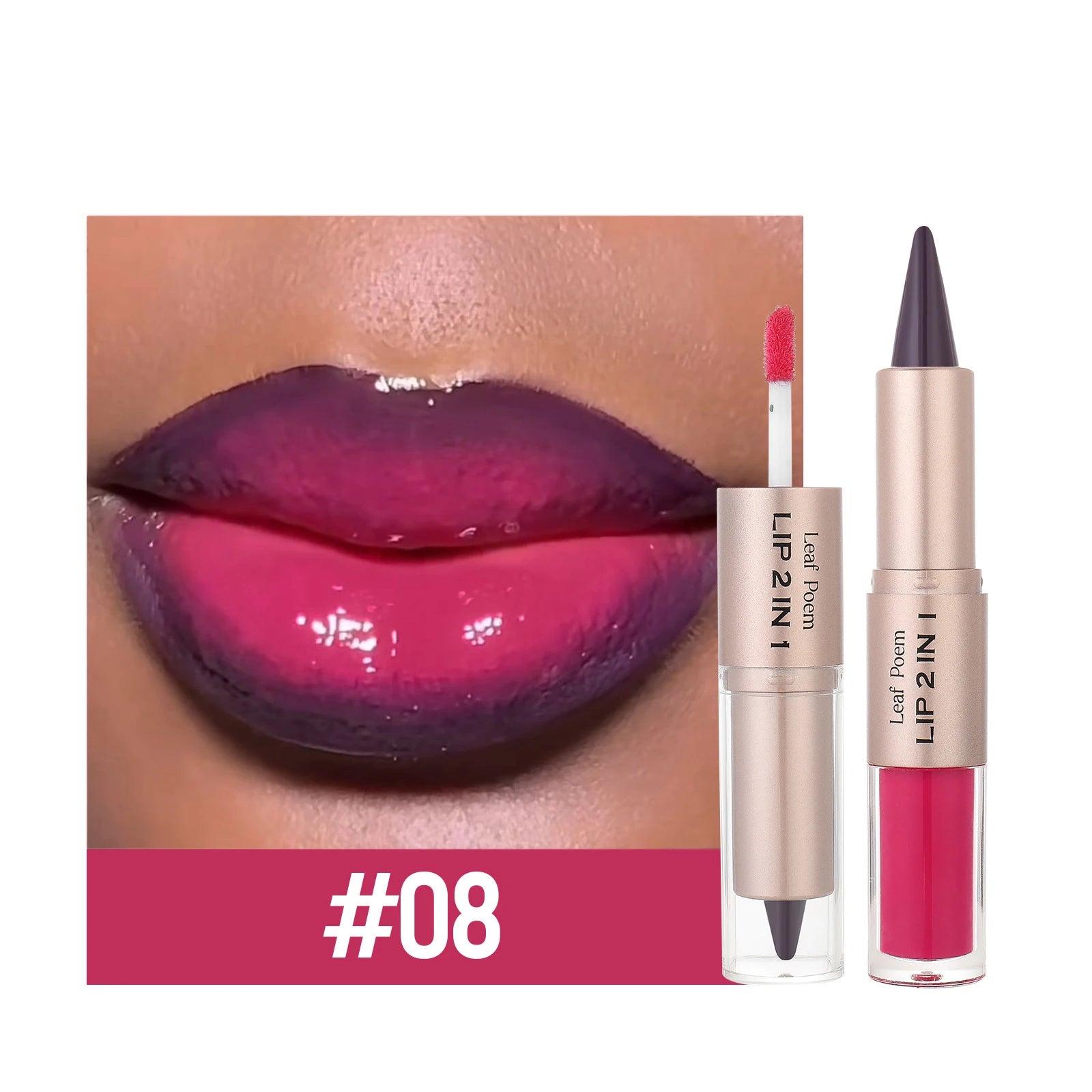 Black Brown Tapered Lip Liner Contour Pencil