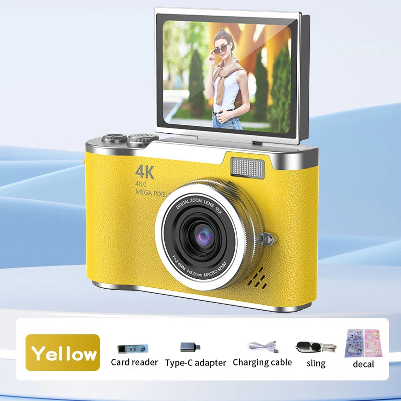 Digital Camera 8X Digital Zoom Vintage Vlog Video Recorder