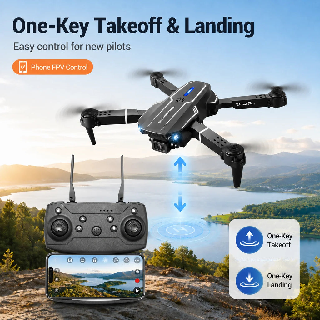 ZNLYRION S101 Foldable RC Drone 4K HD Dual Camera