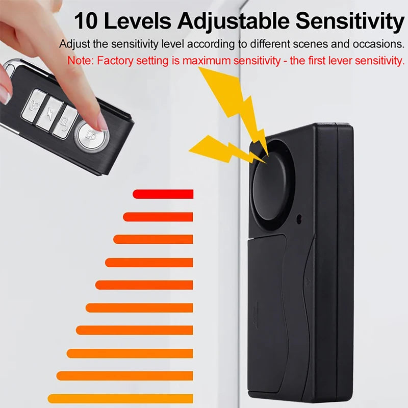 110dB Loud Door Window Alarm With Remote Control