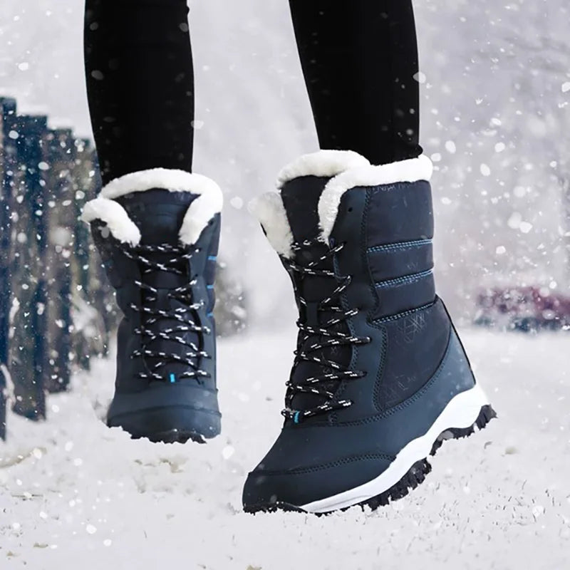 Women Waterproof Heel Boots