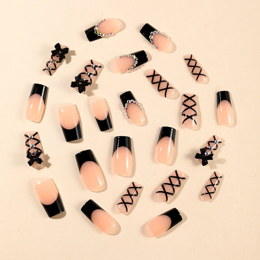 24pcs Long Ballet Press On Nails