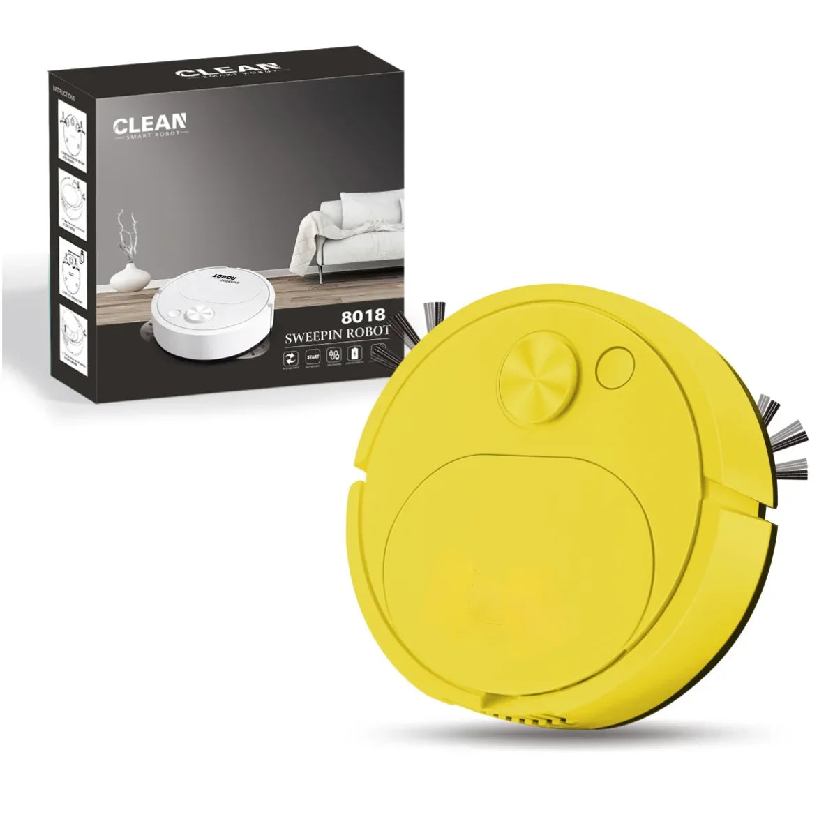 USB Sweeping Robot Vacuum Cleaner Mopping 3 In 1 Smart Wireless