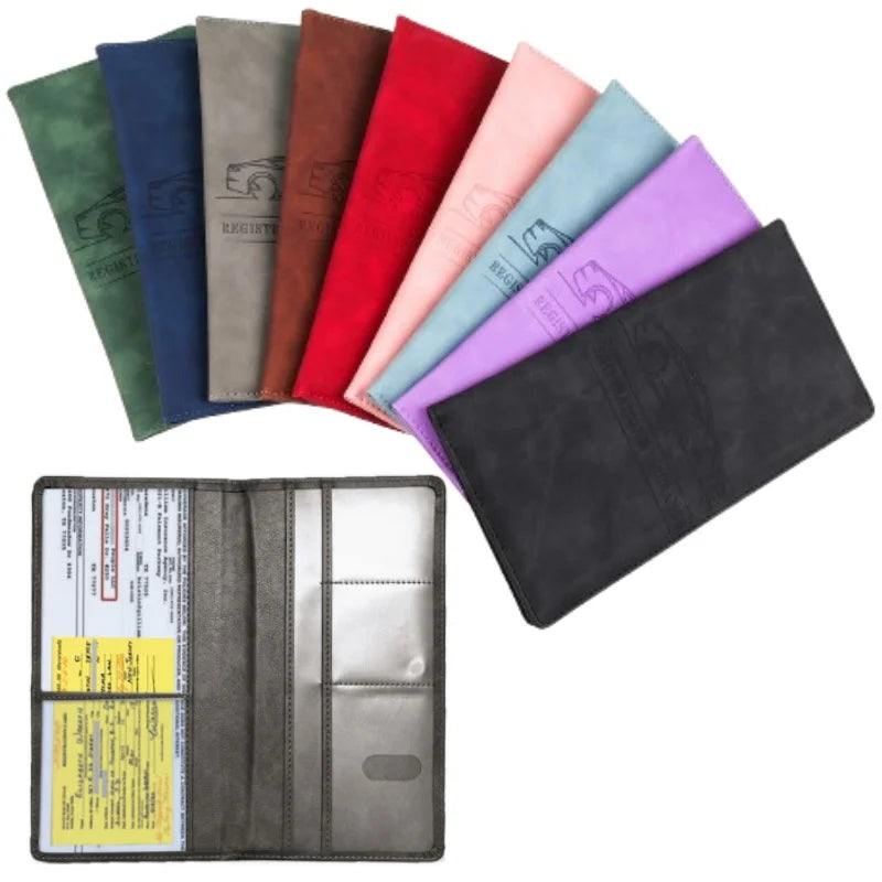 Car Registration Vehicle License Insurance Card Holder Wallet