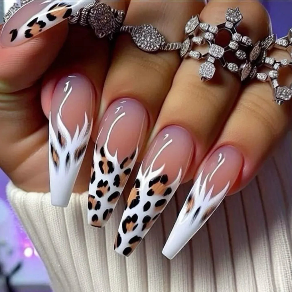 Y2K Colorful Print Press On Nails