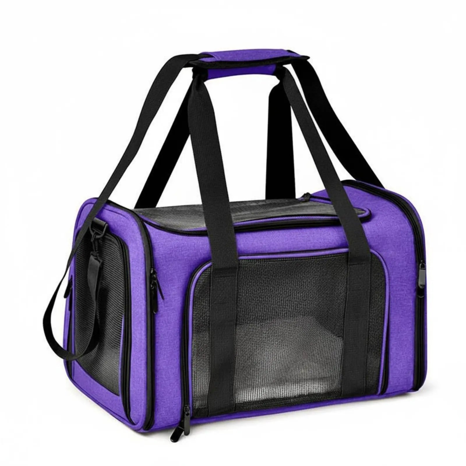 Mesh Pet Travel Carrier Foldable Soft Sided Pet Carrier