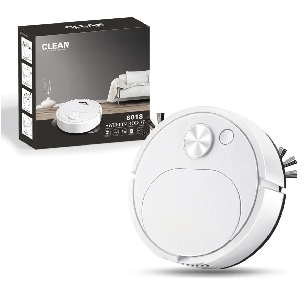 USB Sweeping Robot Vacuum Cleaner Mopping 3 In 1 Smart Wireless