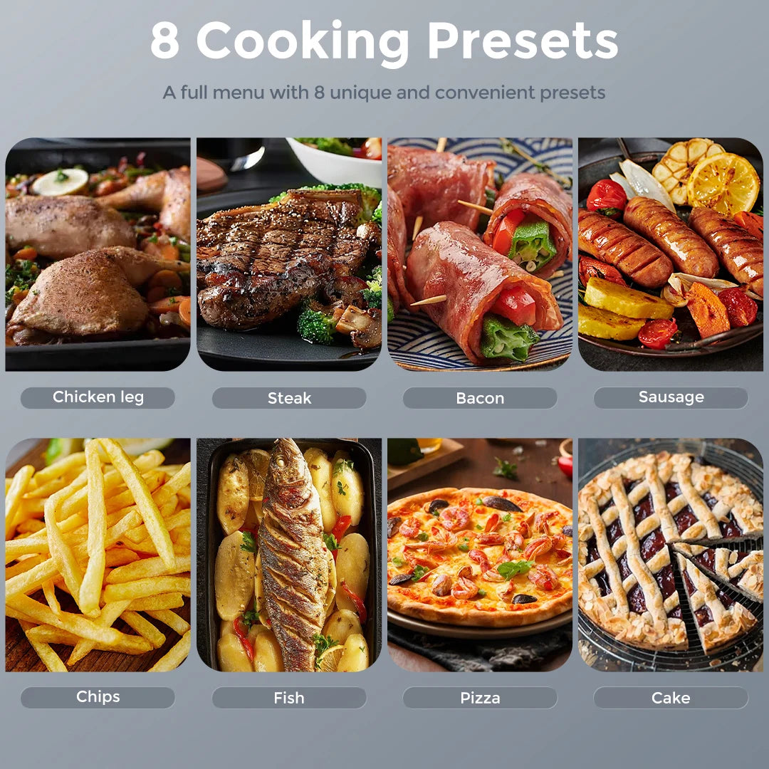 Sejoy Air Fryer 8-in-1,6 Quart Electric Hot Fryer Oven