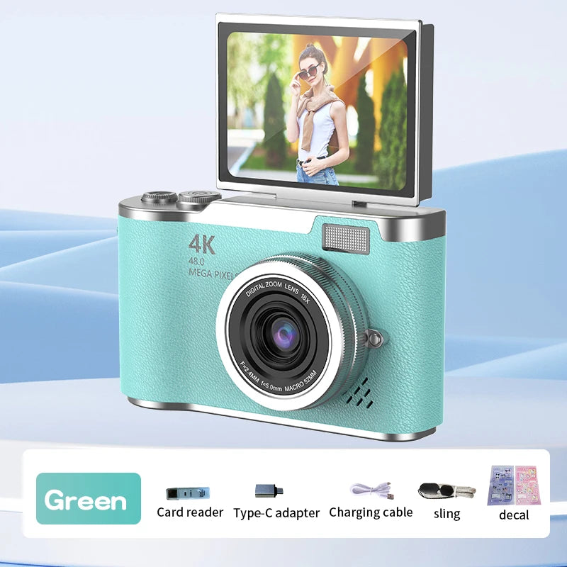 Digital Camera 8X Digital Zoom Vintage Vlog Video Recorder