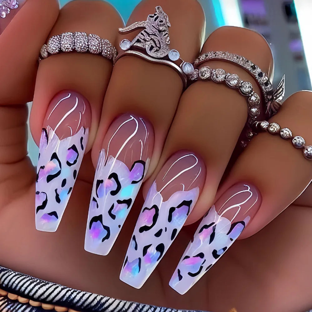 Y2K Colorful Print Press On Nails