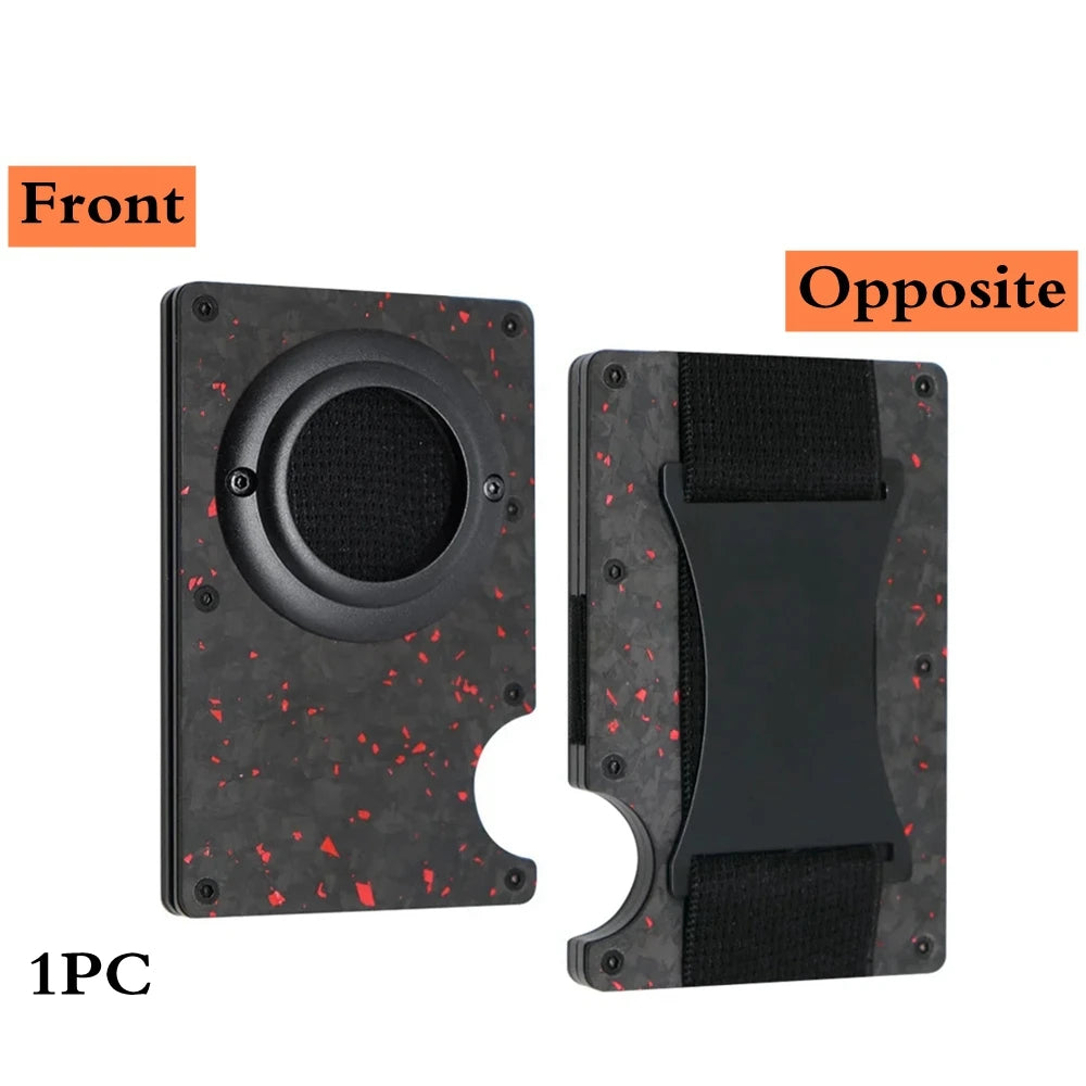 Minimalist Wallet with Airtag Holder and Money Clip