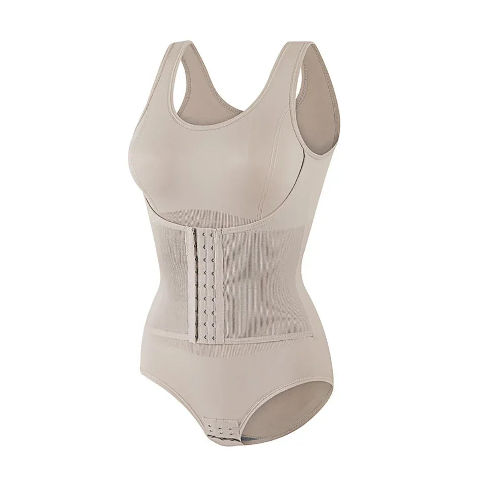 New Bodysuit Shapewear with Zipper Belt