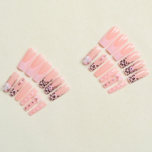 24Pcs Long Ballet Shape Nails