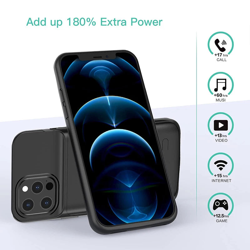 6800/7000mAh Battery Charger Case