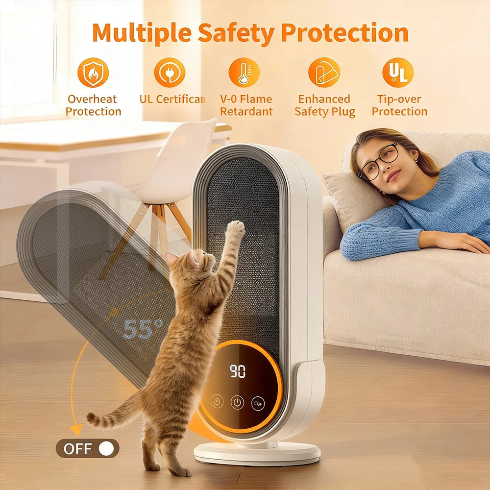 1200W Electric Portable Fan Heater
