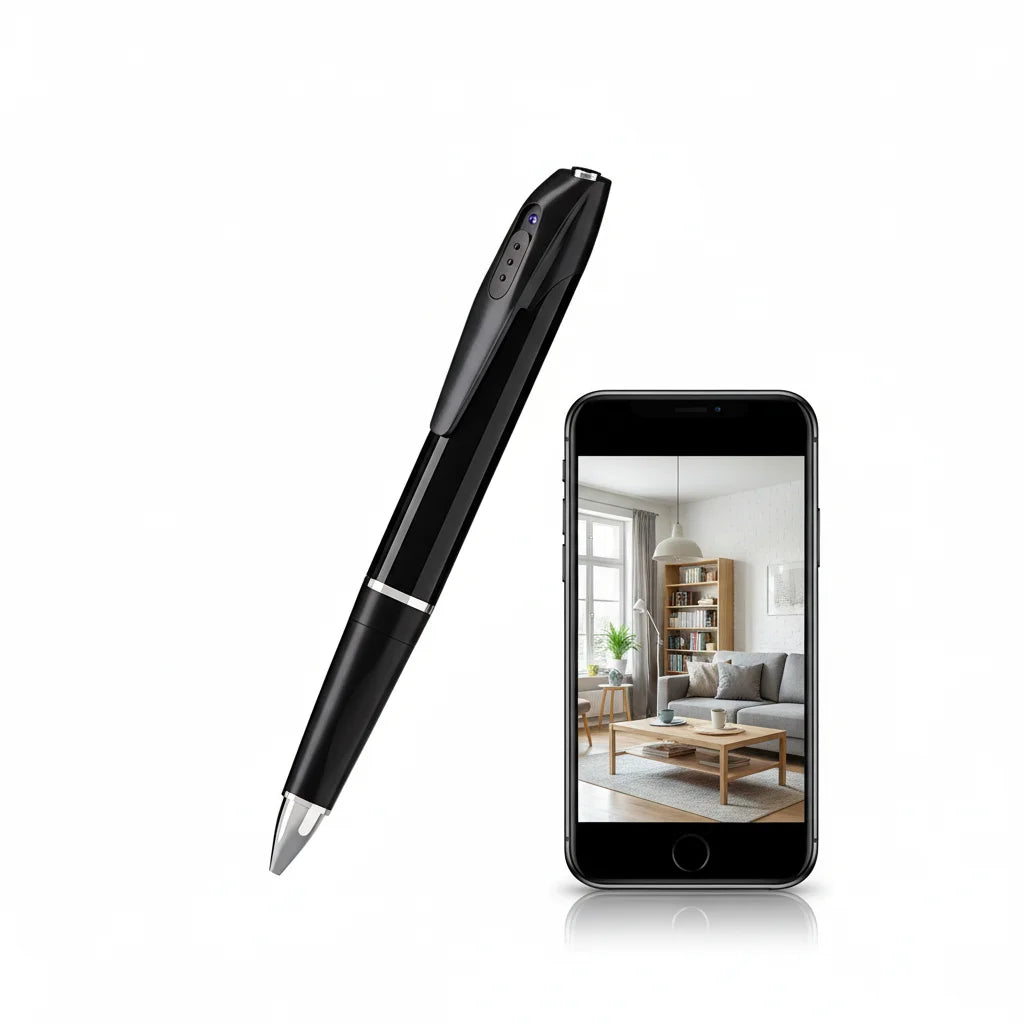 1080P HD Mini Pen Camera 300mAh Rechargeable Portable Video Recorder Wireless WiFi Connection Smart Motion Detection Real Time Remote View Multifunctional Recorder
