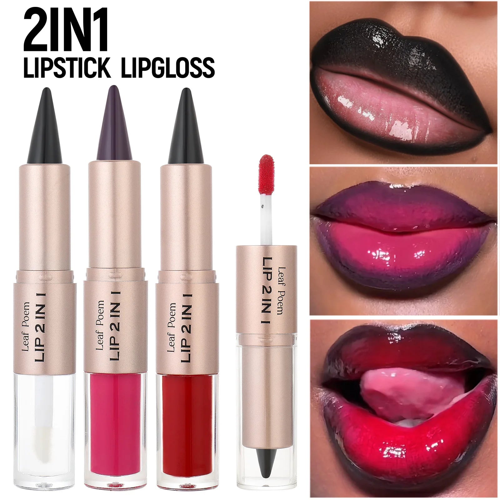 Black Brown Tapered Lip Liner Contour Pencil