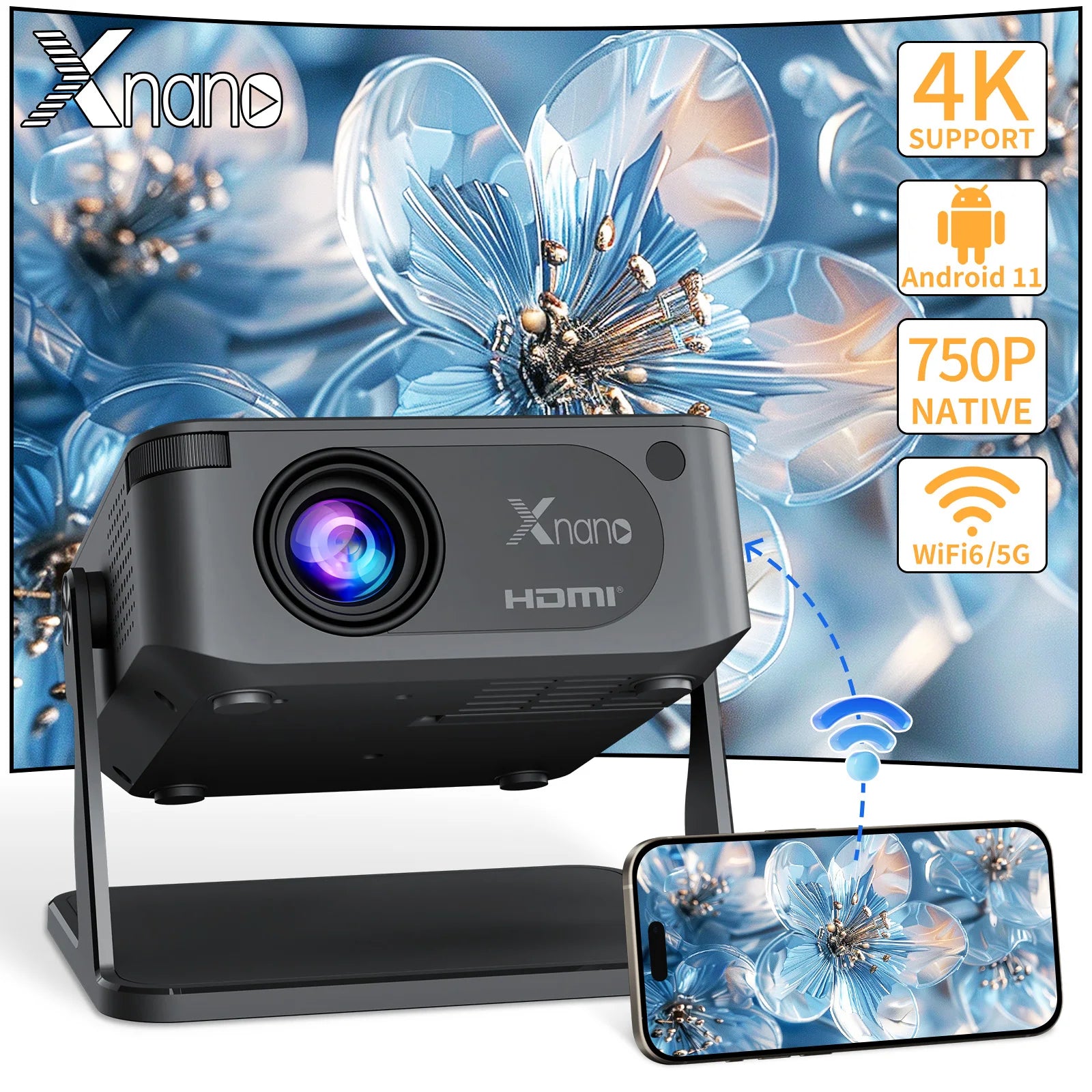 Mini Smart Projector with Native 720P Support