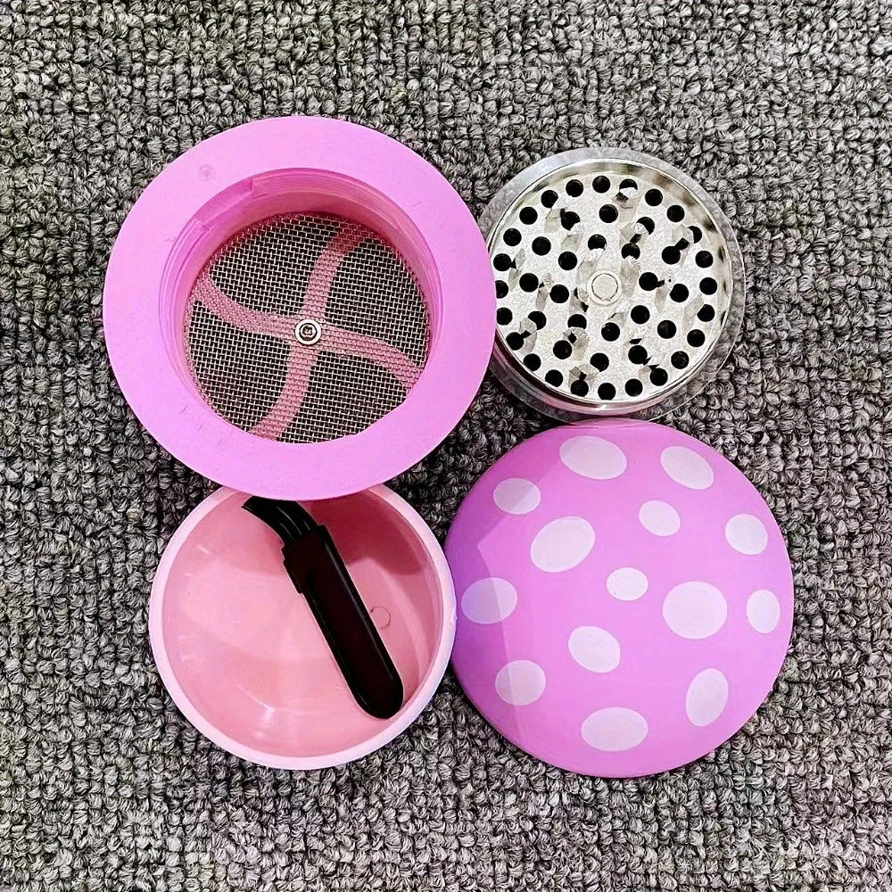 Metal Mushroom Herb Grinder