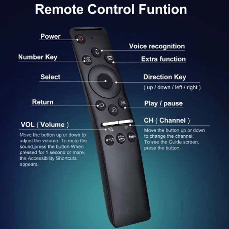 Universal BN59 Replacement Voice Remote Control for Samsung Smart TV