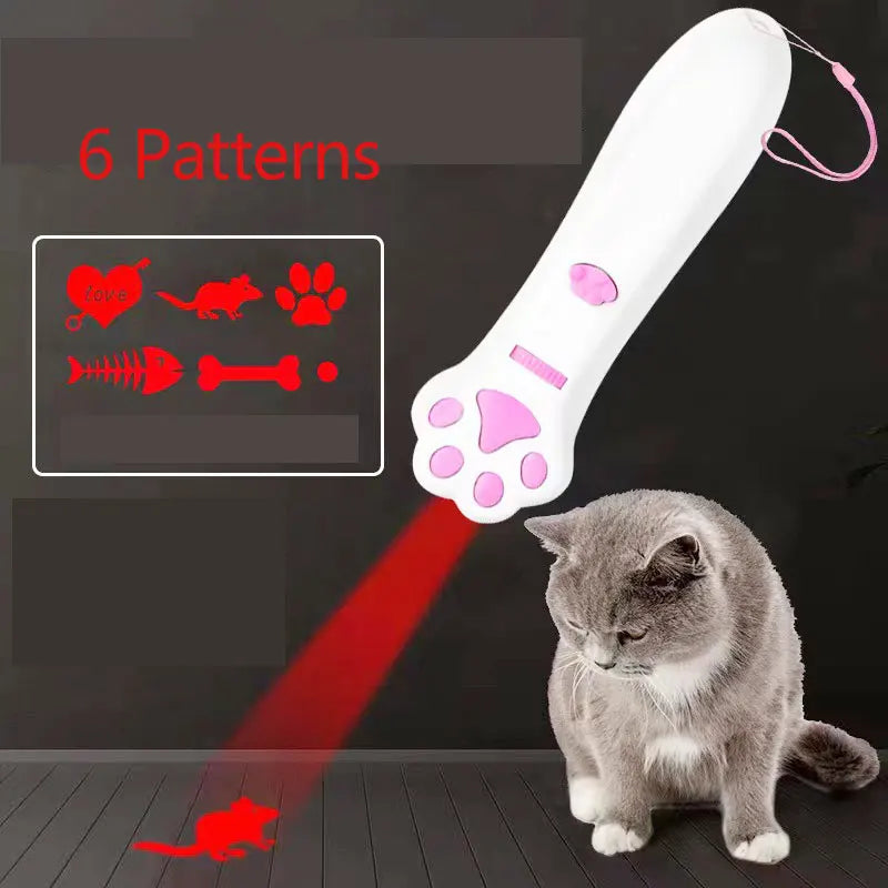 Laser Cat Teasing Stick Interactive Toy